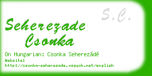 seherezade csonka business card