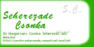 seherezade csonka business card